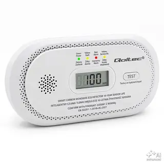 Qoltec Czujnik tlenku węgla | detektor CO | alarm 85dB