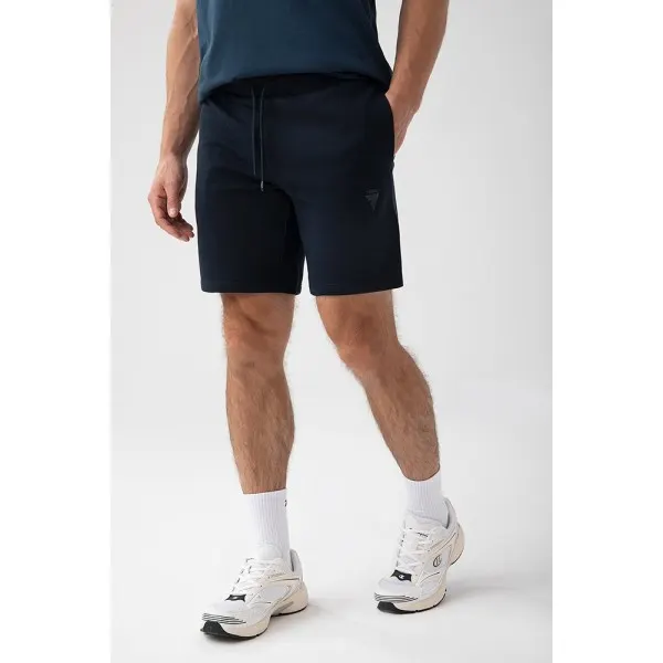 Granatowe krótkie spodenki męskie TW BASIC SHORT PANTS 181 M NAVY - XXL