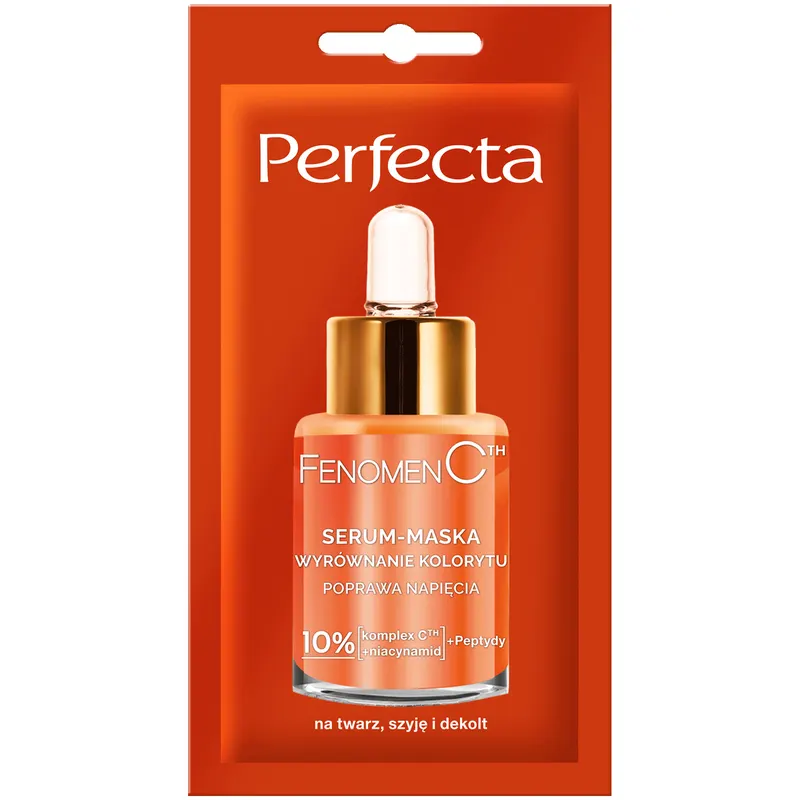 Perfecta Fenomen CTH serum-maska do twarzy z 10% kompleksem CTH, witaminą C, niacynamidem, kwasem traneksamowym i peptydami 8 ml
