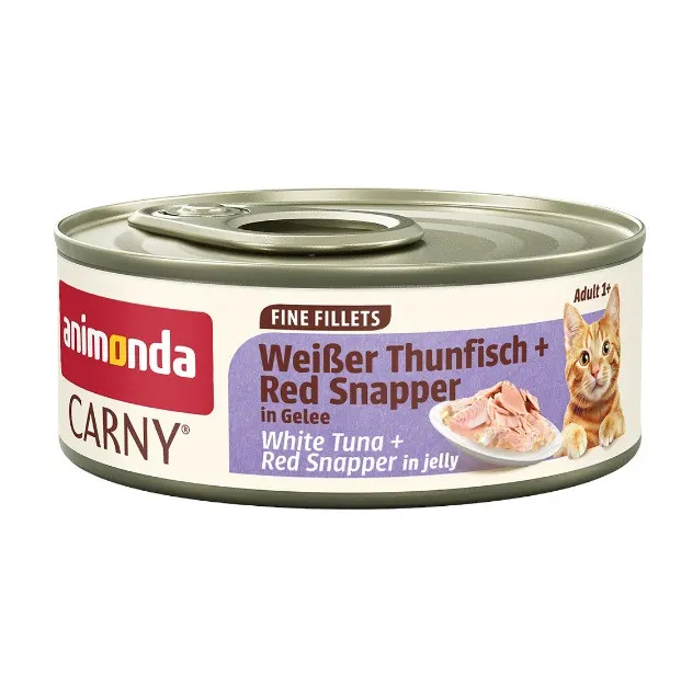 ANIMONDA Carny Adult Fine fillets Jelly White tuna + red snapper - mokra karma dla kota - 60g