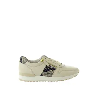 Damskie beżowe sneakersy z wężową aplikacją i funkcjonalnymi zamkami GABOR 83.420.28