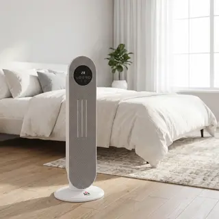 Grzejnik nadmuchowy 2000 W, ceramiczny grzejnik PTC z pilotem, funkcją oscylacji i timerem 12-godzinnym