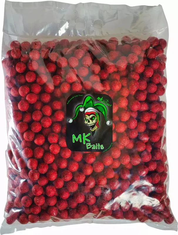 MK Boilie Strawberry 20mm 5kg Natychmiastowo aktywne przynęty