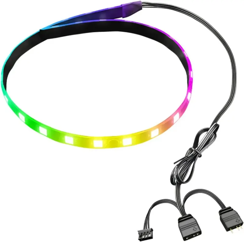 TAŚMA LED RGB 40CM MAGNETYCZNA 365 EFEKTÓW ARGB AURA SYNC