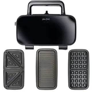 Opiekacz do kanapek/gofrownica/grill Sam Cook PSC-120/B czarny