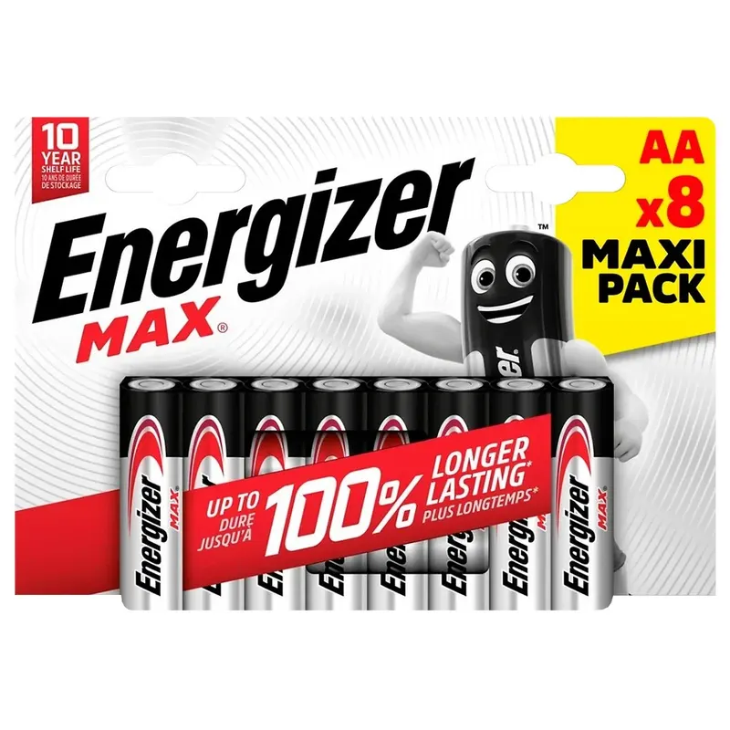 Energizer Baterie alkaliczne LR6/AA MAX blister 8 sztuk