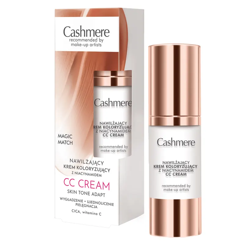 Cashmere CC Cream Nawilżający krem koloryzujący z niacynamidem Magic Match