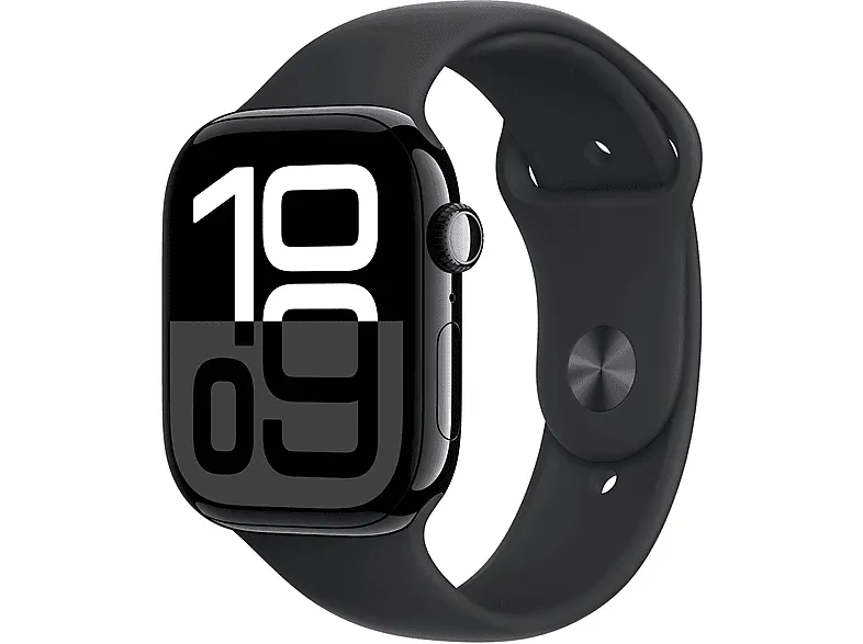 Smartwatch APPLE Watch Series 10 GPS + Cellular Koperta 46mm z aluminium w kolorze onyksu paskiem sportowym M/L czarnym MWY43ET/A