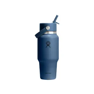 Podróżna butelka na wodę Hydro Flask Wide Mouth Flex Straw Cap Harbor Blue, 710 ml