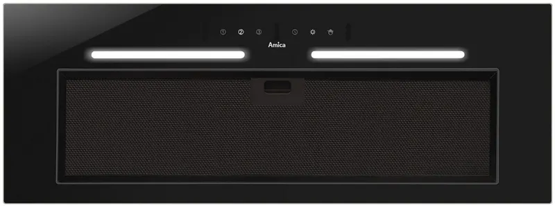 Okap wkład Amica OMP9554BG 477m3/h Timer 85cm Czarne szkło