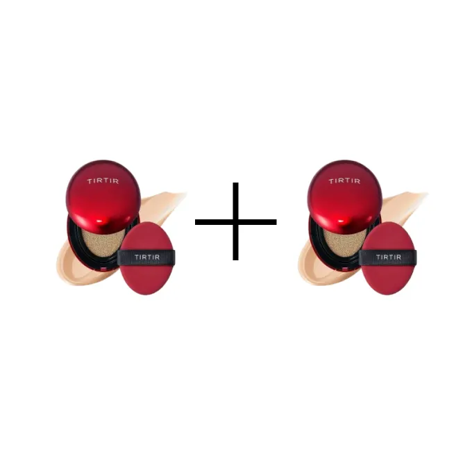 TIRTIR Mask Fit Red Cushion SPF 40 PA++ Podkład w Poduszce 23N Sand Mini 4,5g 1+1