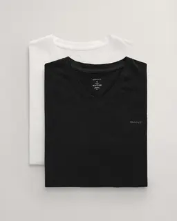 Gant Męski T-Shirt Z Dekoltem W Kształcie Litery V, Dwupak