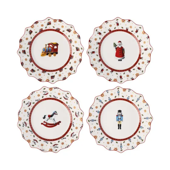 Villeroy &amp; Boch Toy's Delight Anniversary Edition zestaw 4 talerzy, 24 cm