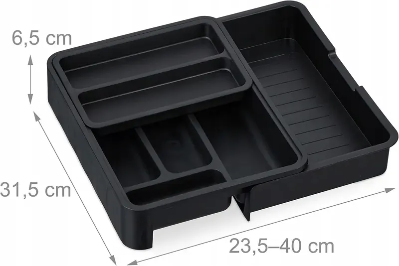 ORGANIZER NA SZTUĆCE WYSUWANY 7 PRZEGRÓDEK 23,5-40CM