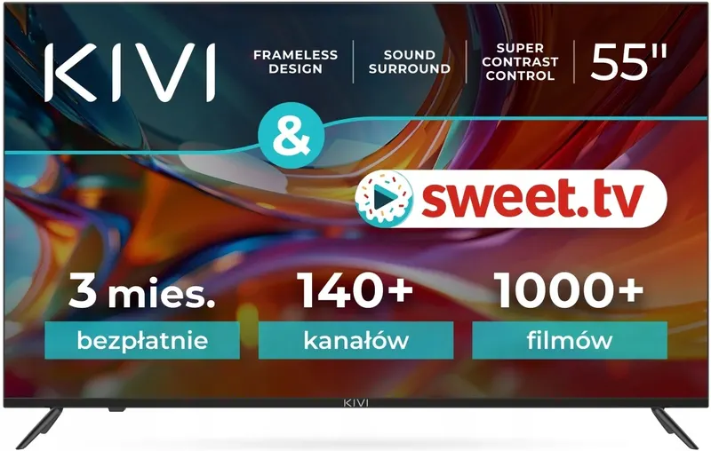 Telewizor Kivi 55U740NB 55" 4K Android Tv DVB-T2