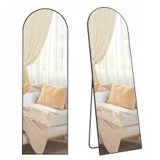 LUSTRO NA CAŁE CIAŁO 160x50 stojące ścienne hartowane CZARNA RAMA