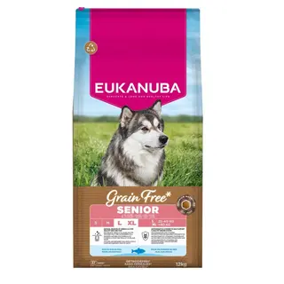 EUKANUBA Grain Free Senior Large Ocean Fish - sucha karma dla psa - 12kg