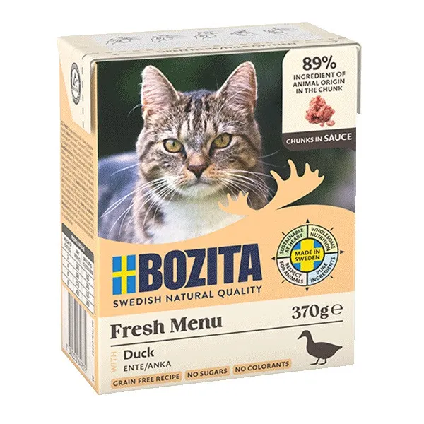 BOZITA Fresh Menu Kaczka w sosie - mokra karma dla kota - 370g
