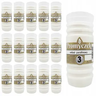 WKŁADY DO ZNICZY parafinowe 3 DNI 14CM 15szt
