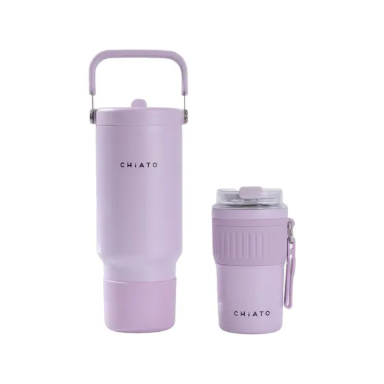 Zestaw kubków termicznych CHiATO Home hot & fresh SIP Soft Lavender – lawendowy