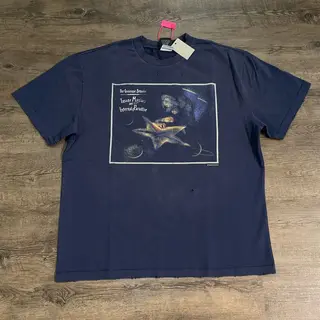 Yao Fashion SAINT OF MICHAEL Casual Oversize Vintage High Streetwear Men Tops Tee Joint Design Graphics Print T Shirt For Men