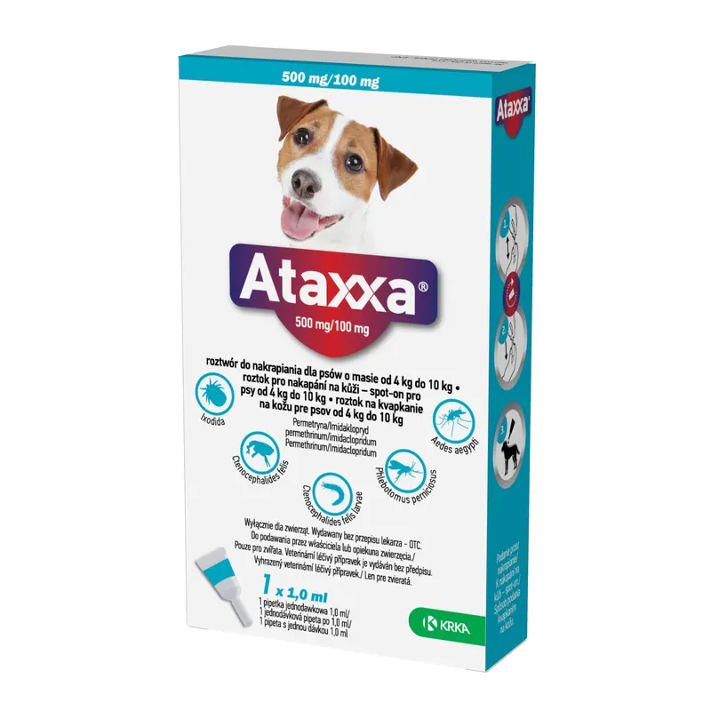 Ataxxa Spot-on dla psów, 4 - 10 kg - 1 ml