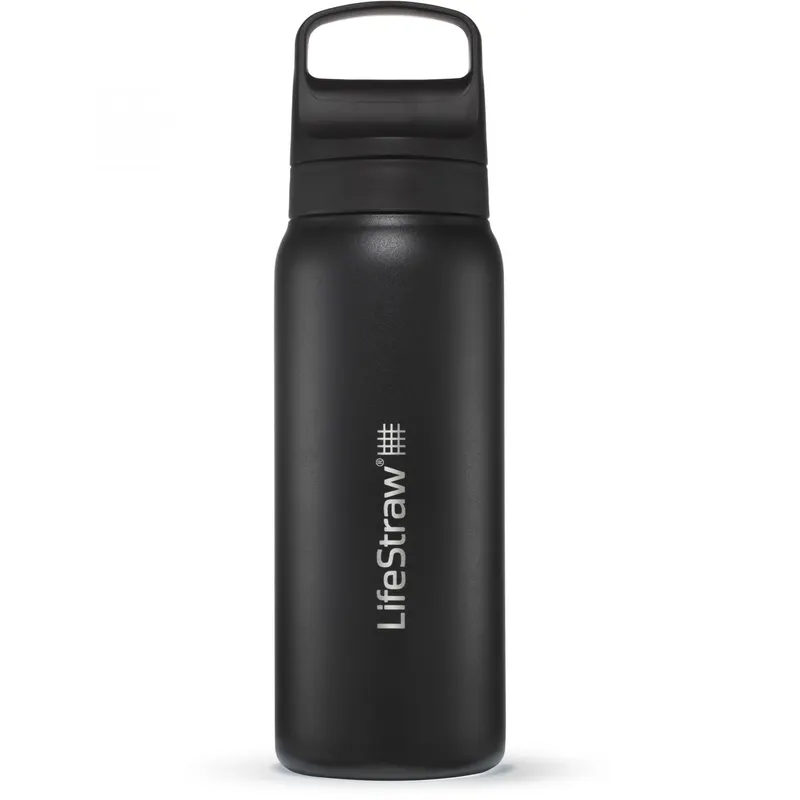 LifeStraw Go 2.0 Stainless Steel Water Filter Bottle 700ml, czarny