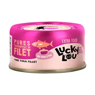 Lucky Lou Extra Filet w bulionie, 12 x 70 g - Filet z tuńczyka