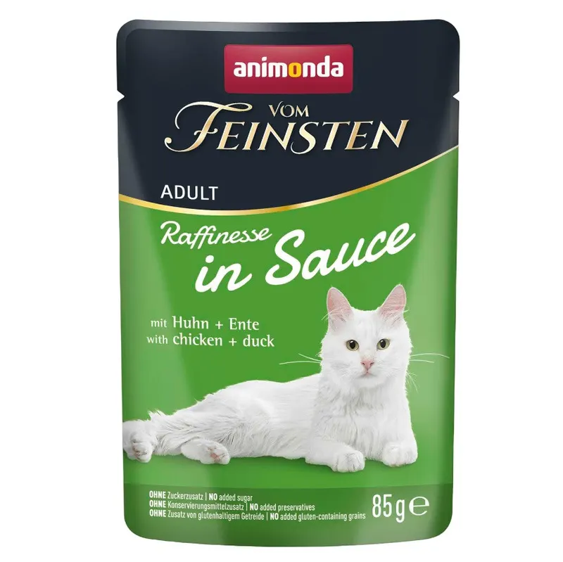 ANIMONDA Vom Feinsten Raffinesse in sauce Kurczak z kaczką - mokra karma dla kota - 85g
