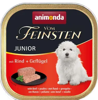 ANIMONDA Vom Feinsten Junior Wołowina z drobiem - mokra karma dla psa - 150g