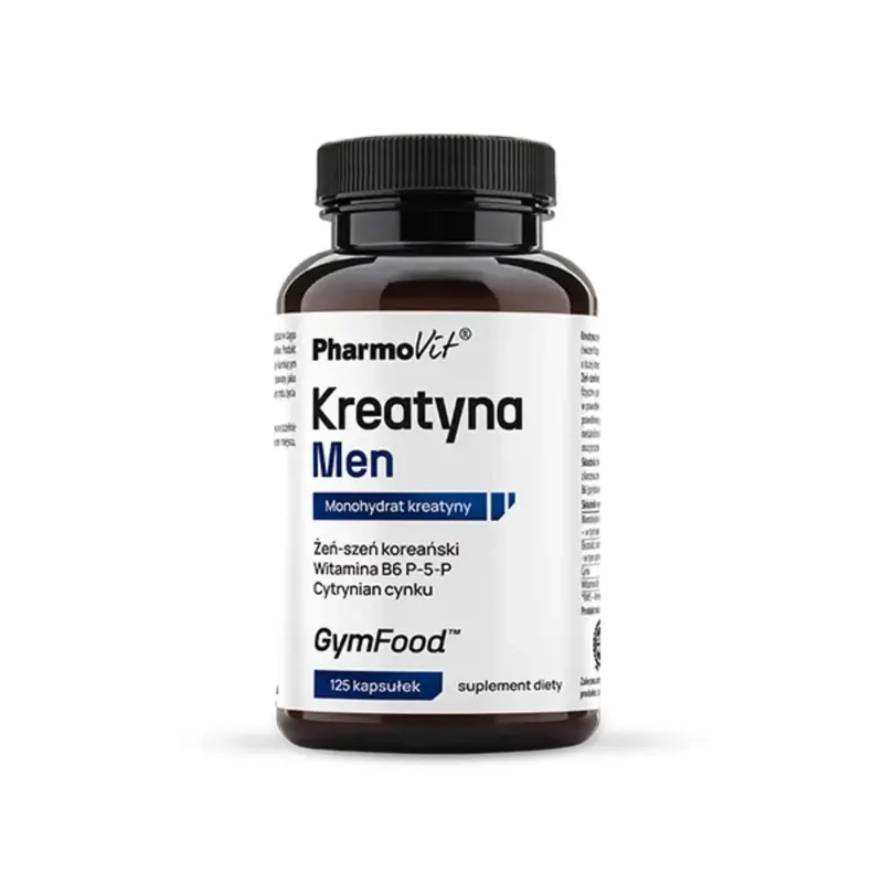 Monohydrat Kreatyny Pharmovit Kreatyna Men 125 kaps
