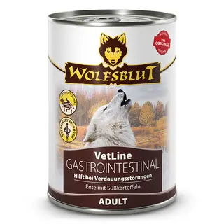 WOLFSBLUT VetLine Gastrointestinal Kaczka Mono - mokra karma dla psa - 395g