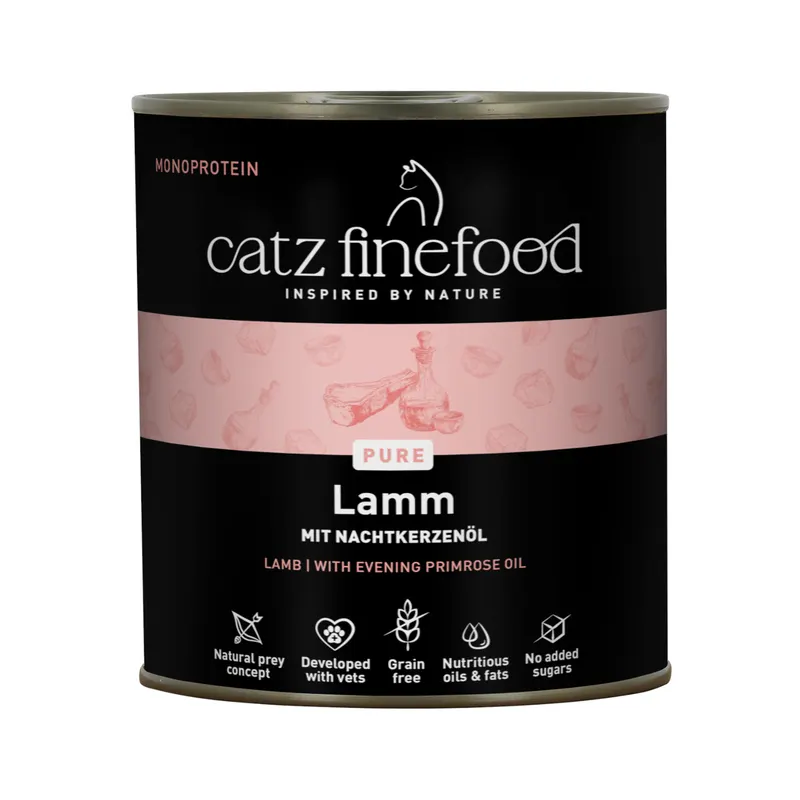 catz finefood Pure, 6 x 800 g - Jagnięcina