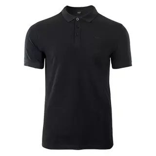 Koszulka polo męska Hi-Tec Romso - czarna, Rozmiar XXXL
