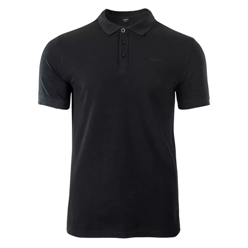 Koszulka polo męska Hi-Tec Romso - czarna, Rozmiar XXXL