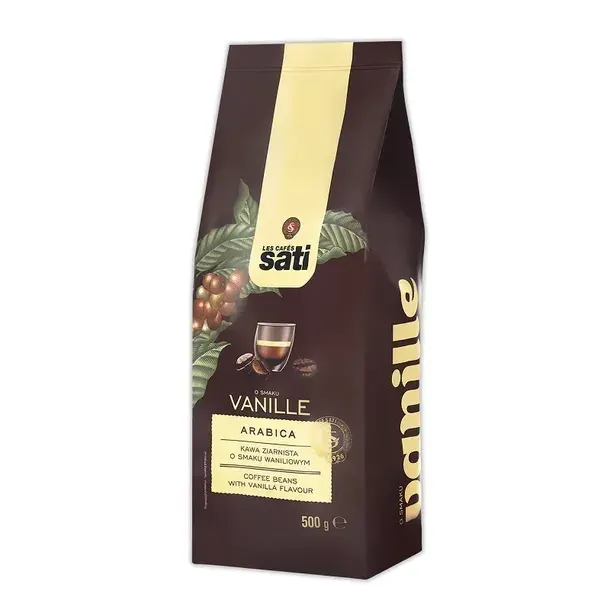 Sati Kawa Ziarnista Waniliowa 500g 100% Arabica