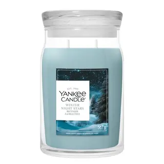 Yankee Candle Signature Świeca w Dużym Słoiku z Dwoma Knotami Winter Night Stars