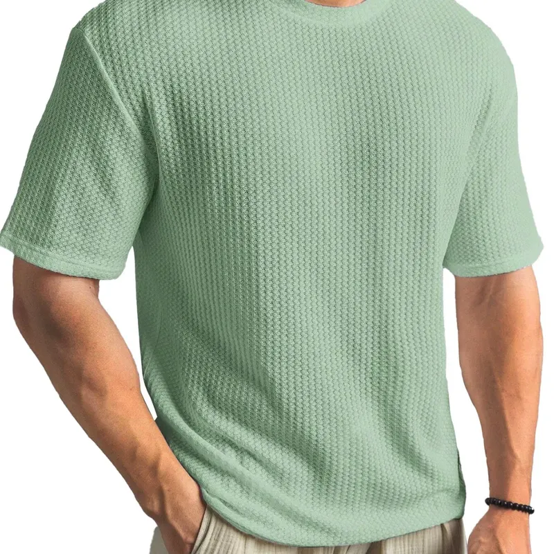 2025 New Men's Summer T-shirt Short Sleeve Casual Versatile Handsome