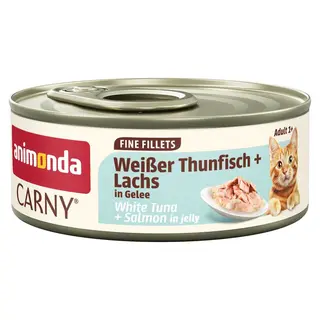ANIMONDA Carny Adult Fine fillets Jelly White tuna + salmon - mokra karma dla kota - 60g