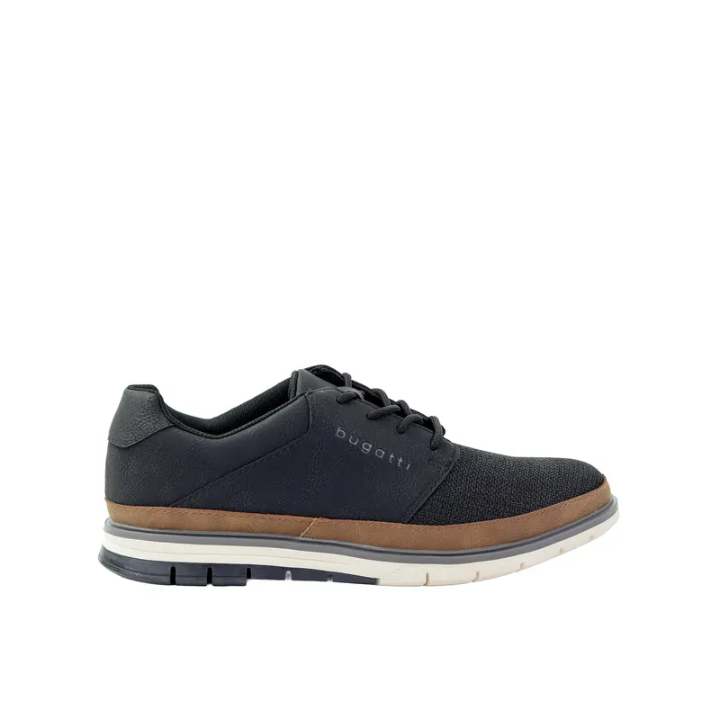 Męskie czarne sneakersy Bugatti 335925086900-1000