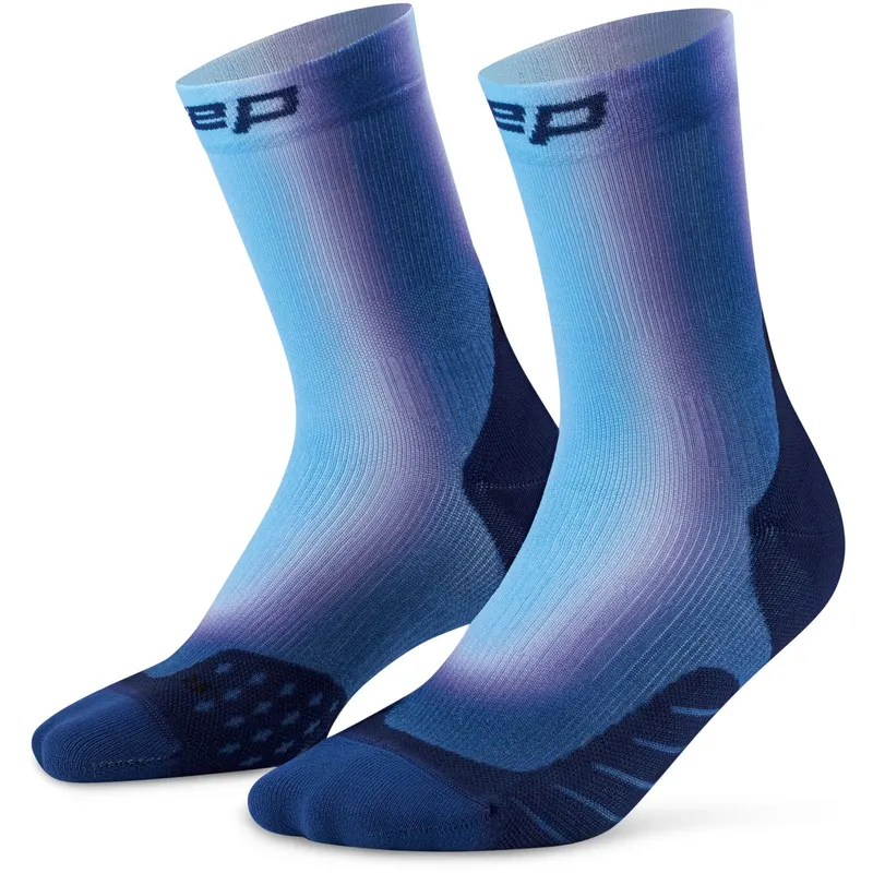 CEP Core Run EDT. GRADIENT Socks Mid Cut 5.0, skarpetki biegowe męskie, niebieskie