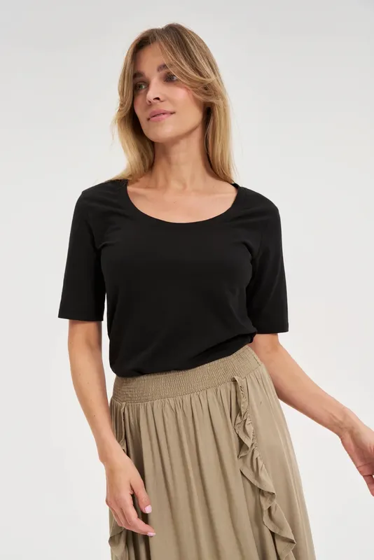 Bawełniany t-shirt czarny