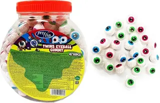 Żelki OCZY 200 szt Mini Eye Żelki Oczy 200 szt oczy na Halloween OTWIERANIE