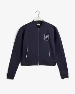 Gant Bawełniana Bluza Damska Z Nadrukiem Z Zamkiem Regular Fit