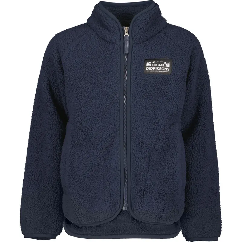 Didriksons Gibbs, kurtka polarowa, junior, navy