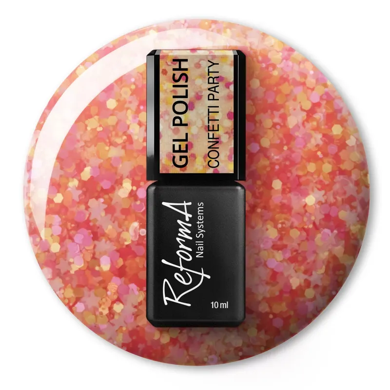 Lakier Hybrydowy - GP Confetti Party, 10 ml