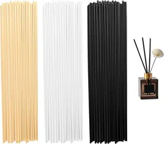 PAŁECZKI DYFUZORA 120 SZT RATTANOWE 30 CM CZARNO-BIAŁE NATURALNE