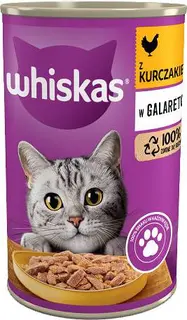 WHISKAS Adult z Kurczakiem w galaretce - mokra karma dla kota - 400 g