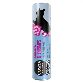 Cosma Snackies DUO 2 w 1 - Kurczak i krewetki, 23 g