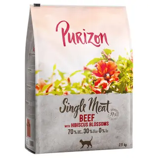 Purizon Single Meat, wołowina z kwiatami hibiskusa - 2,5 kg